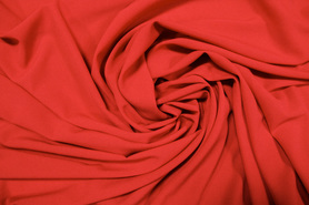 Red Stretch Chiffon