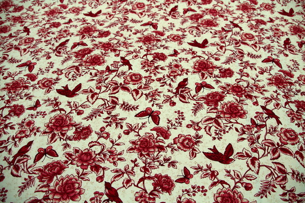Raspberry Rose Printed Cotton
