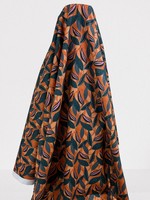Terracotta Foliage Printed Cotton
