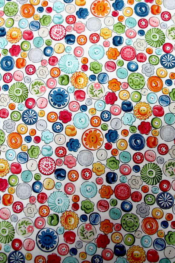 Sewing Room Buttons Printed Premium Cotton