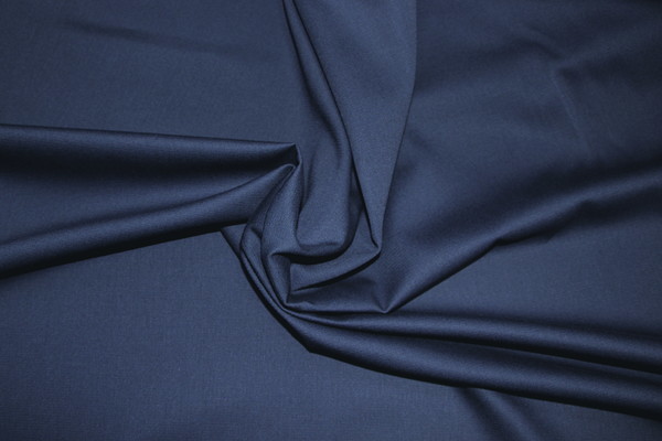 Inky Navy Wide Poly-cotton Drill - 297GSM