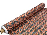 Terracotta Foliage Printed Cotton
