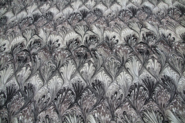 Silver & Grey Toned Marble Print Cotton