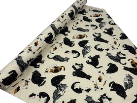 We Love Cats - Mid-weight Premium Japanese Cotton