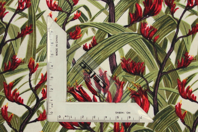 Red Harakeke Printed Kiwiana