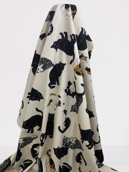 We Love Cats - Mid-weight Premium Japanese Cotton