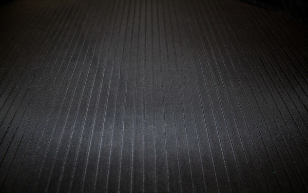 Black Lineout Striped Stretch Knit