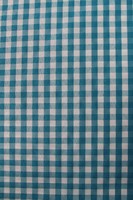 Turquoise & White Gingham Polyester