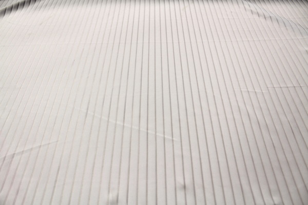 White Lineout Striped Stretch Knit