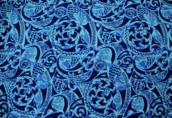 Blue Tones Pasifika Printed Cotton