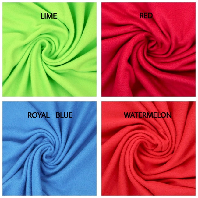 Ten Metre Roll (10m) Pre-Cut Micro-Fleece Piece Assorted Colours