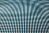 Turquoise & White Gingham Polyester