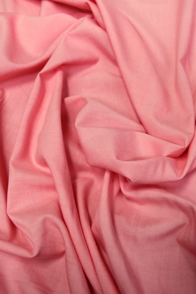 Coral Pink Plain Rayon 