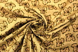 Olive Tones Maple Leaf Printed Cotton