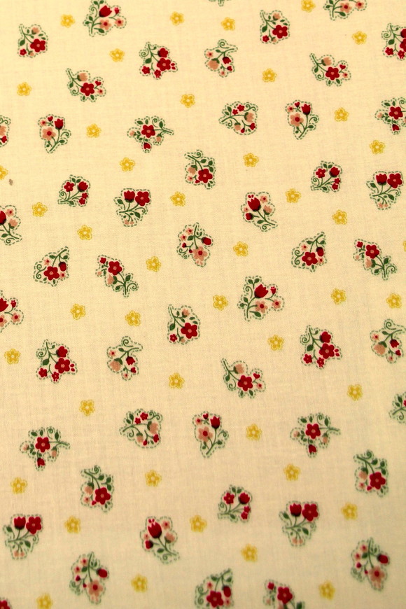 Mini Flowers on Cream