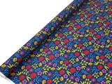 Multi Floral on Navy Printed Cotton