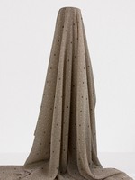 Tiny Cherries on Nude Printed Chiffon