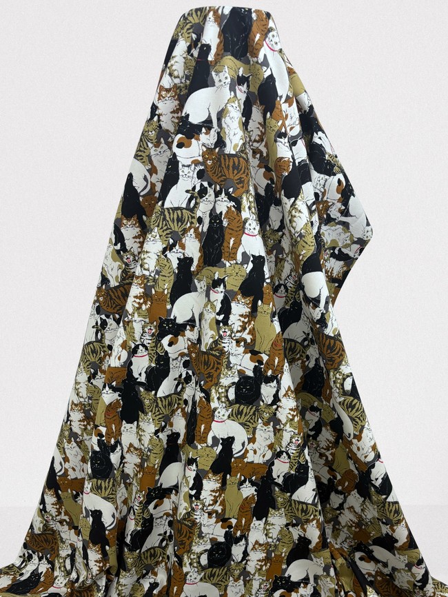 Cats Galore - Mid-weight Premium Japanese Cotton