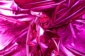Hot Pink Foil Lycra Knit