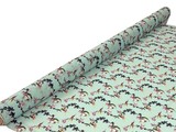 Hummingbird on Aqua Chiffon