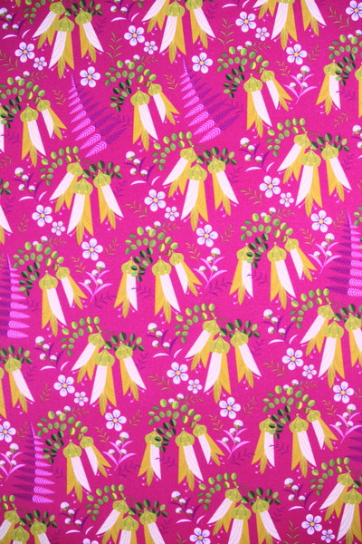 Summer Garden Kowhai Kiwiana Printed Cotton