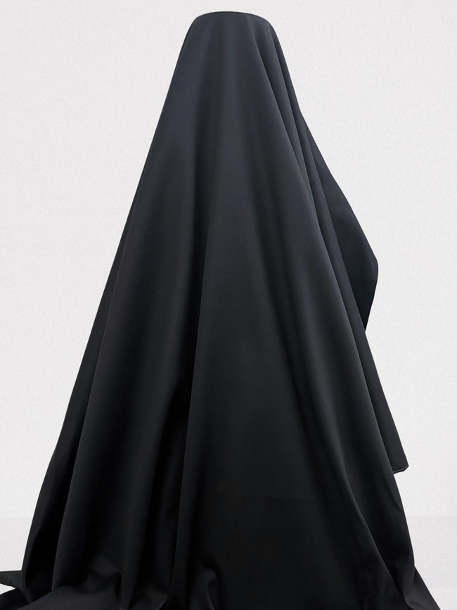 Matte Black 100% Cotton Drill