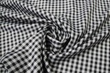 Black & White Gingham Polyester