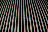 Bright's on Black Striped Polished Stretch Cotton