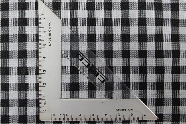 Black & White Gingham Polyester