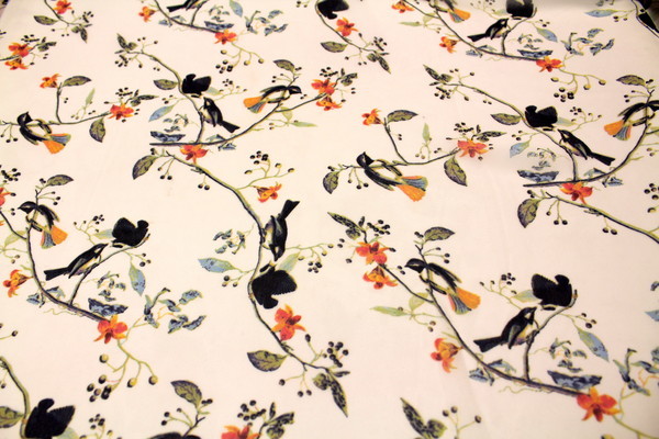 Sweet Birds Printed Polyester