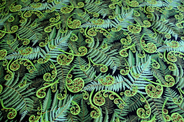 Vibrant Ferns Kiwiana Cotton