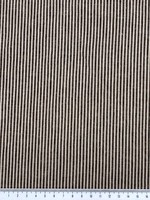 Black & Fawn Pinstriped Linen Cotton Shirting
