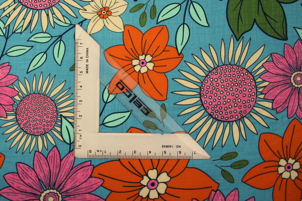 Petal Power Retro Flowers Premium Printed Cotton