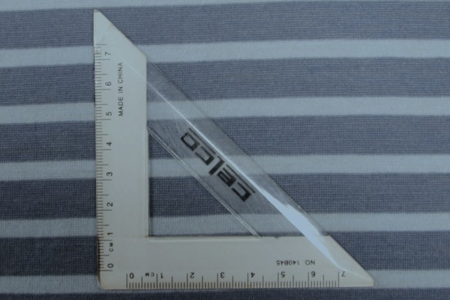 Powder Blue & Denim Blue Striped 100% Merino Knit