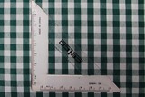 BULK DEAL! 10 metres for $20 - Dark Green & White Gingham Polyester