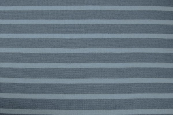 Powder Blue & Denim Blue Striped 100% Merino Knit