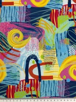 Ecstatic Colour on Printed Cotton