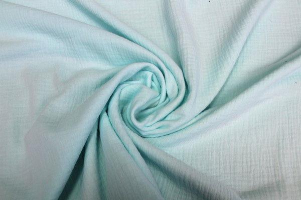 Aqua Blue Double Muslin