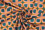 Petal Power Retro Swirls Premium Printed Cotton