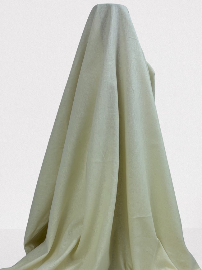 Cream Linen Cotton Blend