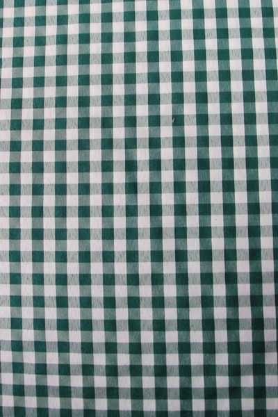BULK DEAL! 10 metres for $20 - Dark Green & White Gingham Polyester