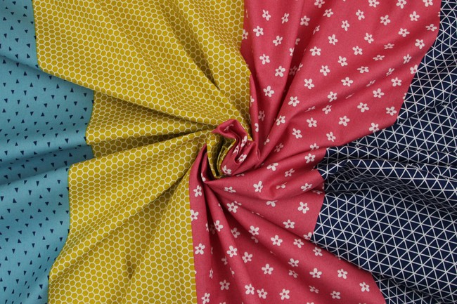 Wildflower Honey Sectioned Printed Cotton